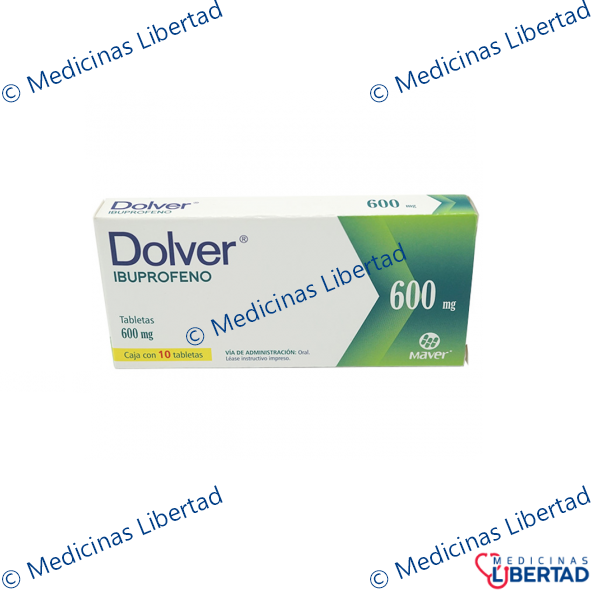 DOLVER 600MG TAB C/ 10