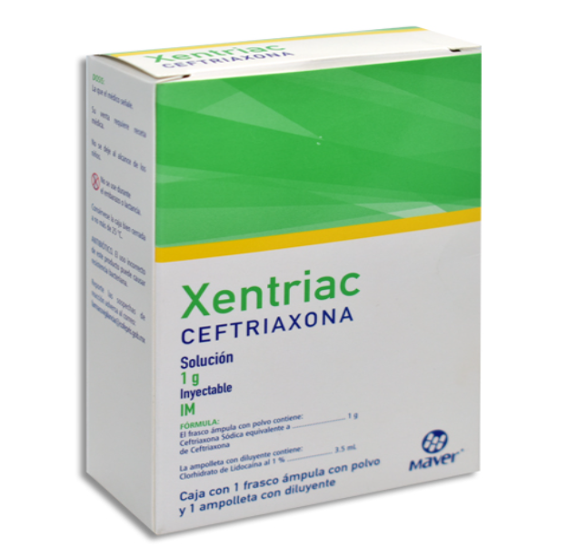 XENTRIAC (CEFTRIAXONA) 1GR IM INY