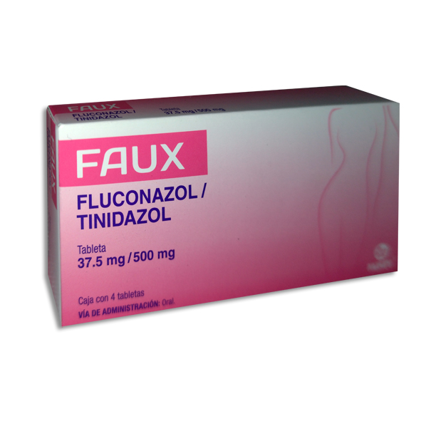 FAUX ( fluconazol / tinidazol )  TABLETAS C/4