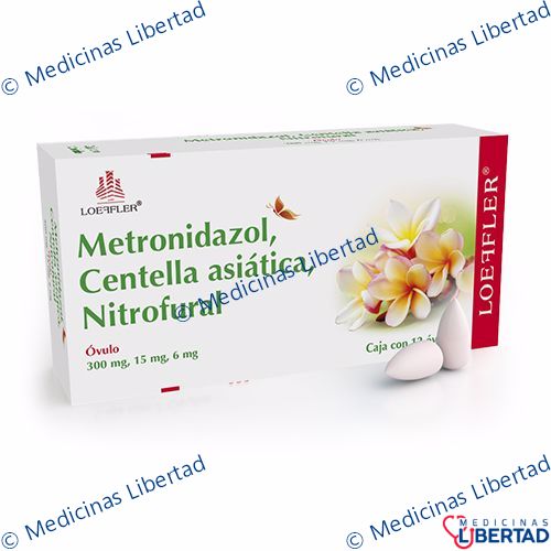 METRONIDAZOL, CENTELLA ASIATICA, NITROFURAL Ovulos c/12