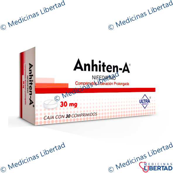 ANHITEN-A (NIFEDIPINO) Comprimidos LP c/30