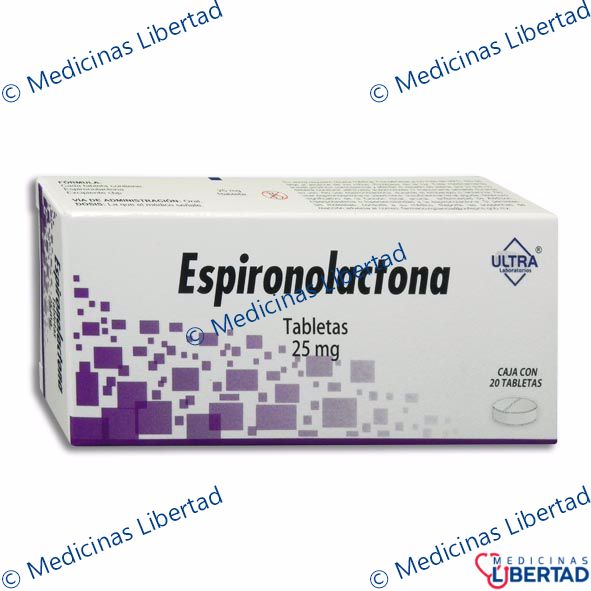 ESPIRONOLACTONA ULTRA  25 MG TABLETAS C/20