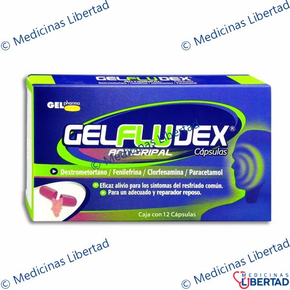 GELFLUDEX/ DEXTROMETORFANO FENILEFRINA CLORFENAMINA PARACETA