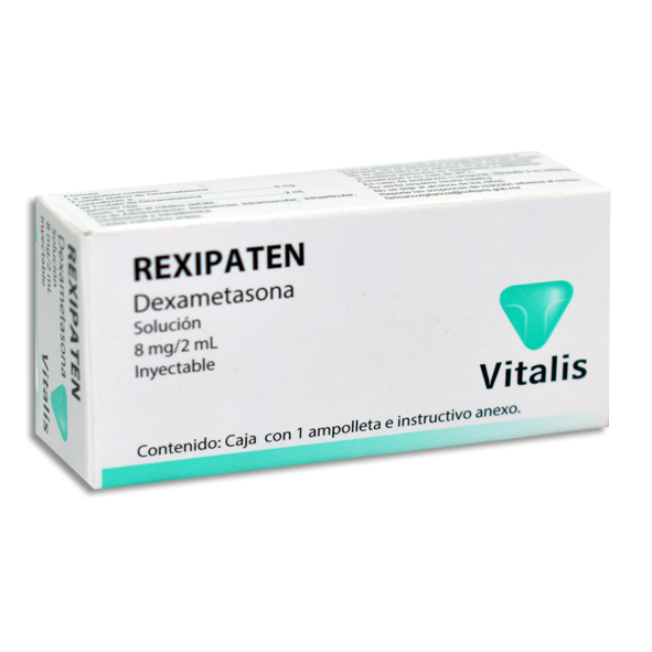 REXIPATEN DEXAMETASONA SOL INY 8MG/2ML VITALIS C/1