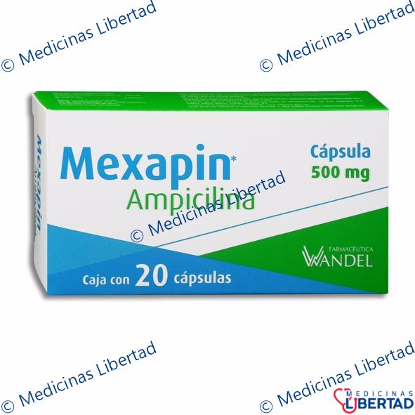 MEXAPIN 500MG Capsulas C/20