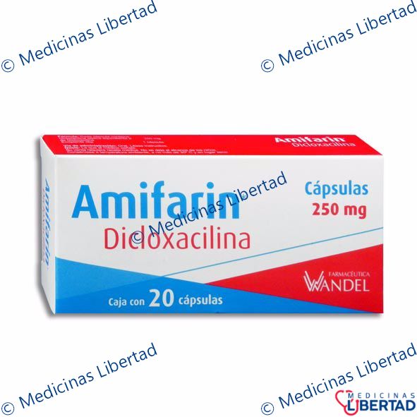 DICLOXACILINA 250MG WANDEL Capsulas c/20