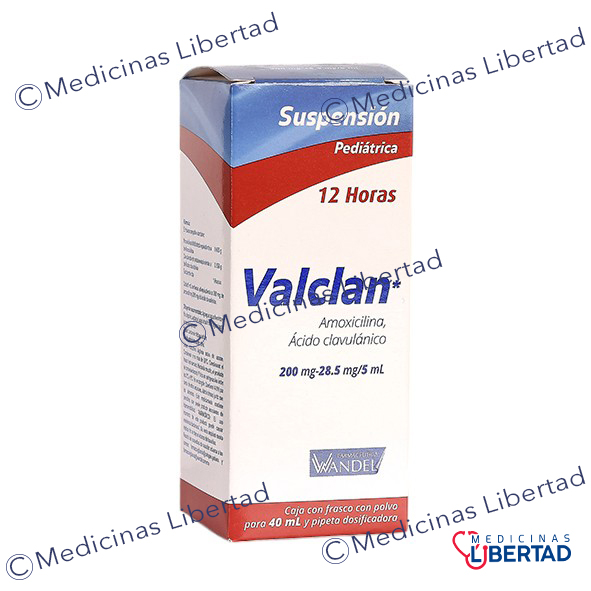 VALCLAN 200MG 28.5MG/ 5ML 40ML SUSP.