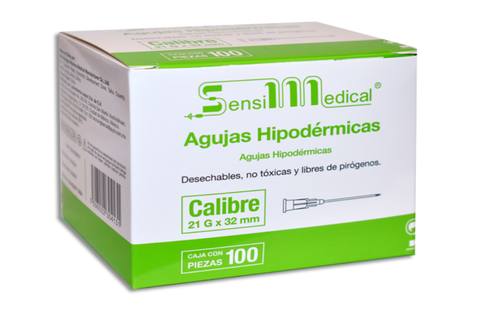 AGUJA HIP SENSIMEDICAL 21X32  C/100
