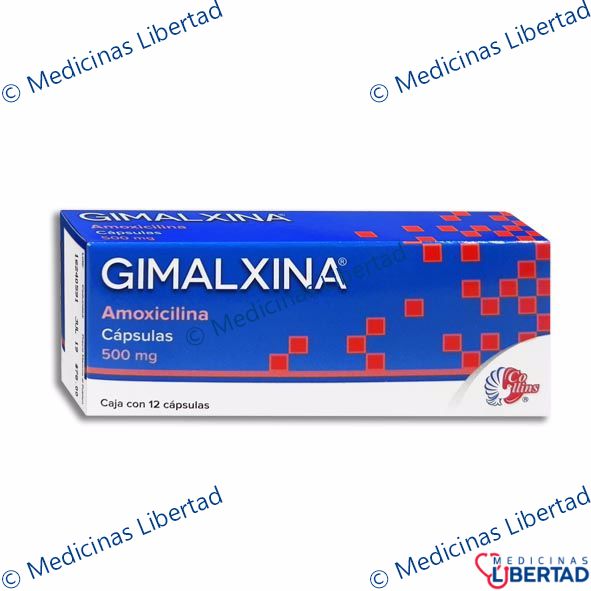 GIMALXINA 500MG C/12 CAPS