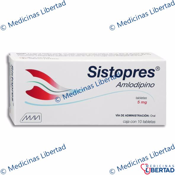 SISTOPRES ( AMLODIPINO 5 MG )  TABLETAS  C/10