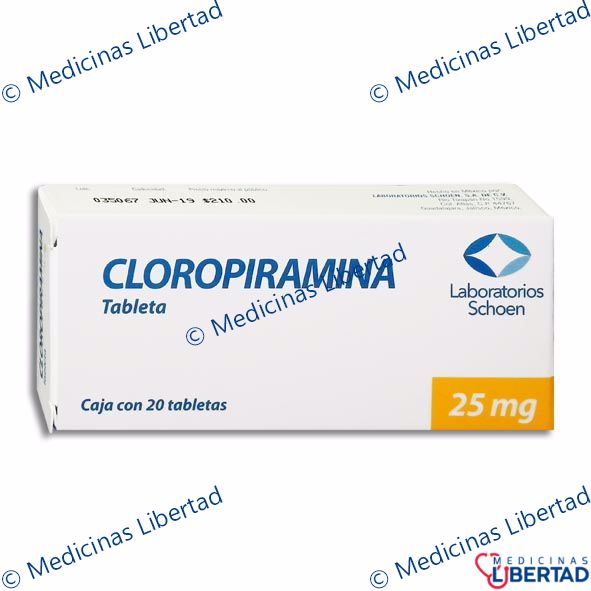 CLOROPIRAMINA SCHOEN Tabletas c/20