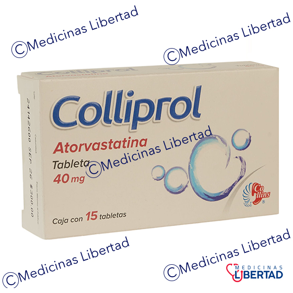 COLLIPROL (ATORVASTATINA) 40MG C/15 TAB.