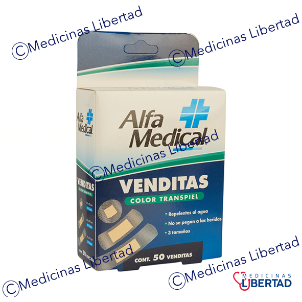 VENDITAS 3 TAMAÑOS TRANSPIEL CAJA  C/50