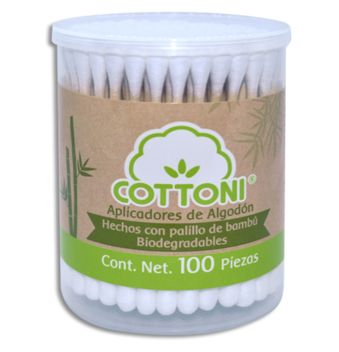 APLICADORES DE ALGODON COTTONI TARRO C/100