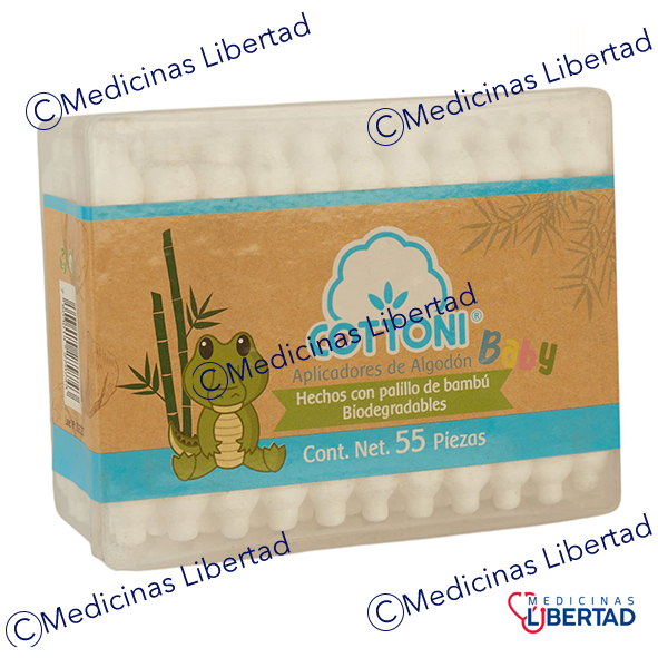 APLICADORES DE ALGODON P/ BEBE CAJA C/55