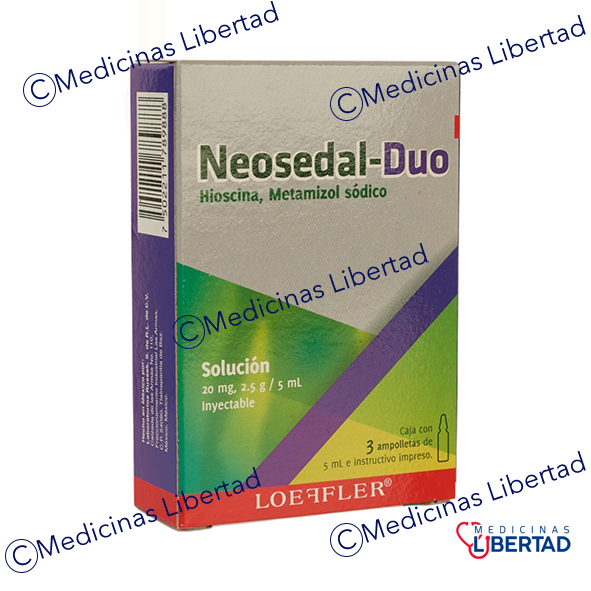NEOSEDAL DUO SOL.INY C/3 AMPULAS 