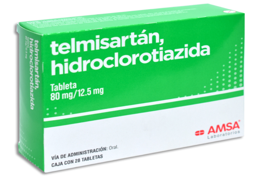 TELMISARTAN HIDROCLOROTIAZIDA 80/12.5 MG AMSA Tabletas c/28