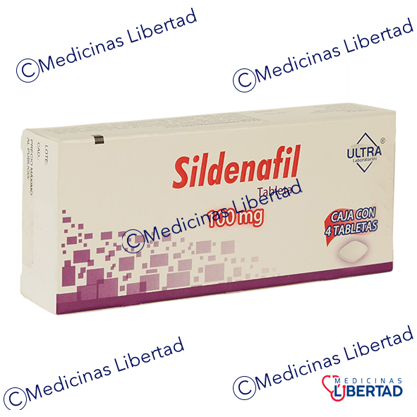 SILDENAFIL GI ULTRA 100 MG C/4 TABLETAS 