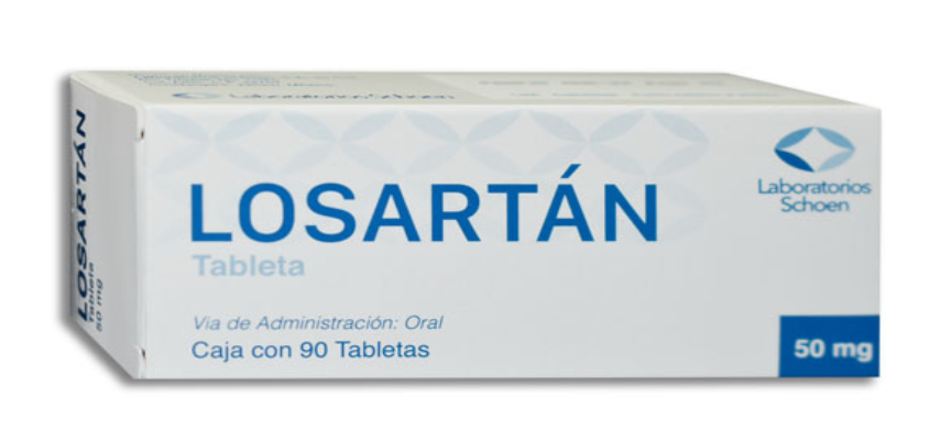 LOSARTAN 50 MG SCHOEN C/90 TABLETAS 