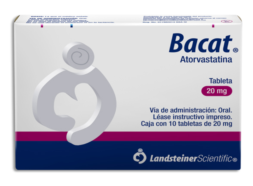 BACAT ATORVASTATINA C/10 TABLETAS 