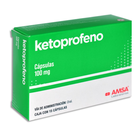 KETOPROFENO 100 MG AMSA CÁPSULAS C/15
