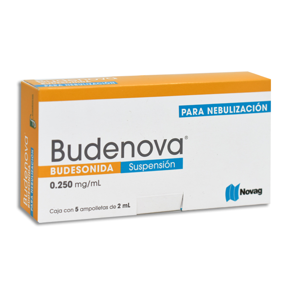 BUDENOVA 500 MCG SOLUCION PARA NEBULIZAR C/5 