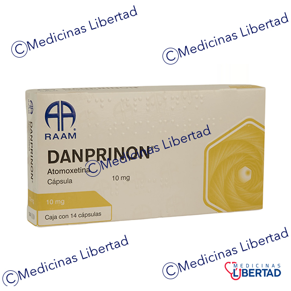 DANPRINON (ATOMOXETINA) 10 MG CAPSULAS C/14