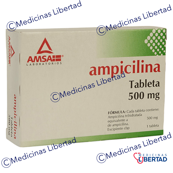 AMPICILINA 500MG AMSA Tabletas c/20 