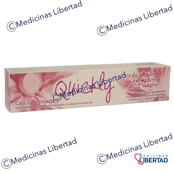 QUICKLY PRUEBA DE EMBARAZO TIPO PLUMA C/1