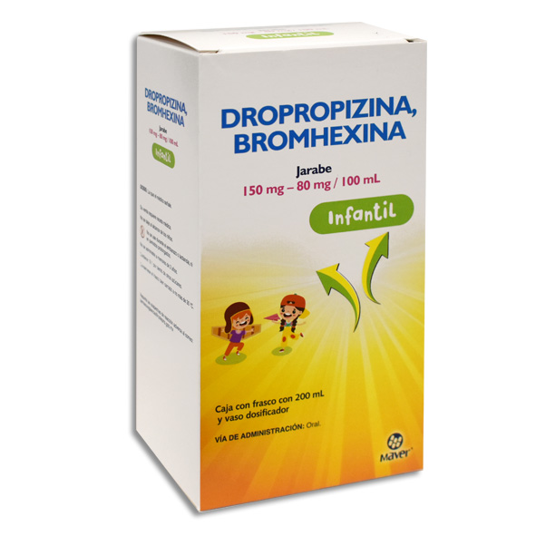  DROPROPIZINA , BROMHEXINA INFANTIL MAVER Jarabe 200 ml