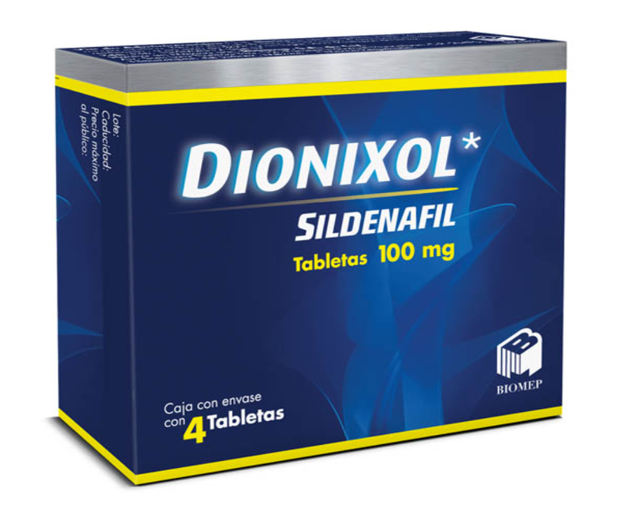 DIONIXOL (SILDENAFIL) 100 MG C/4 TABLETAS 