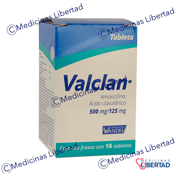 VALCLAN 500 MG/ 125 MG C/16 TABLETAS