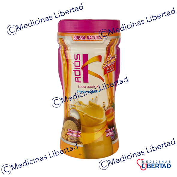 SUPRA ADIOS K SHAKE VAINILLA 500 GR 