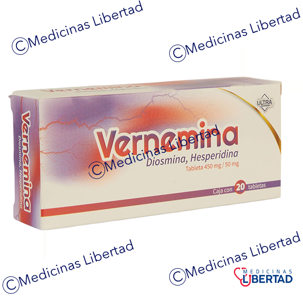 VERNEMINA (DIOSMINA-HESPERIDINA) C/20 TABLETAS