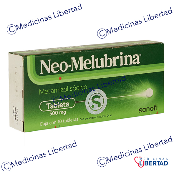 NEO-MELUBRINA 500 MG C/10 TABLETAS