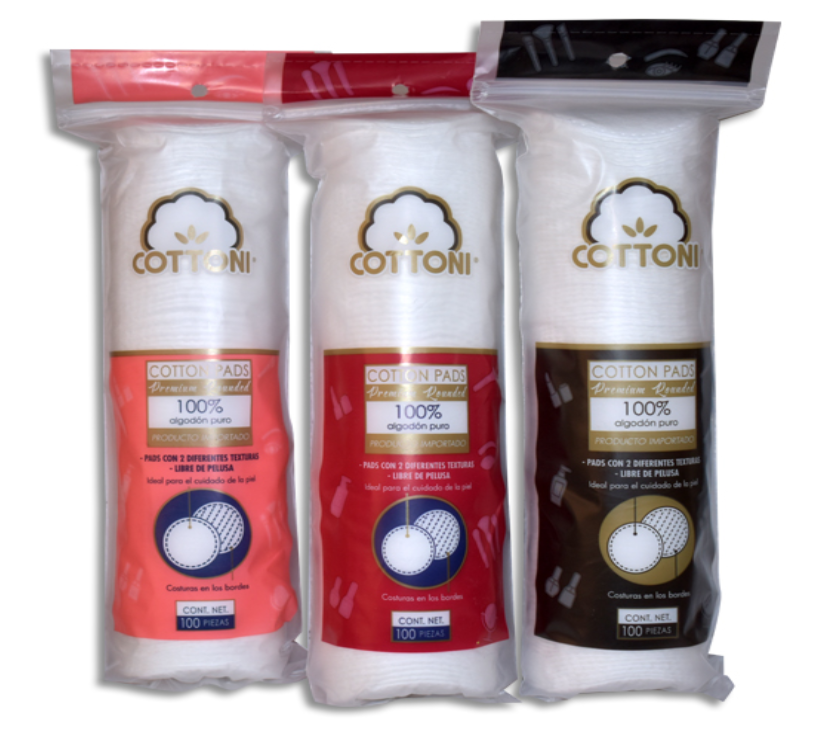 ALGODÓN FACIAL COTTONI TUBO C/100 