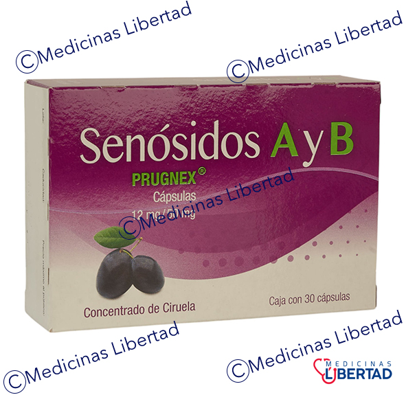 PRUGNEX 12/50MG C/30 CAPS (SENOSIDOS A Y B/ CONCENTRADO DE CIRUELA ) 