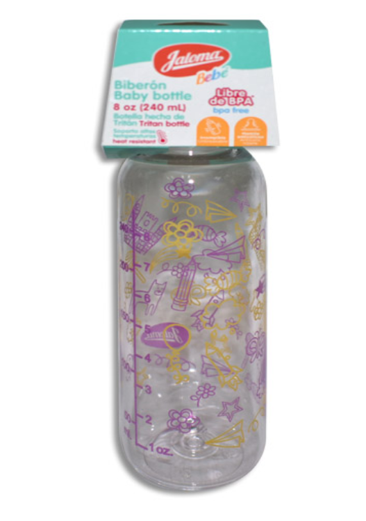 BIBERON CRISTALINO 8 OZ JALOMA 