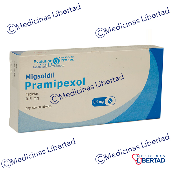 MIGSOLDIL (PRAMIPEXOL)500MCG C/30 TABLETAS 