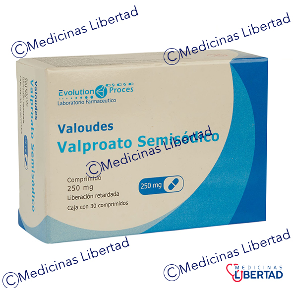 VALOUDES (VALPROATO SEMISÓDICO) 250 MG C/ 30 COMPRIMIDOS  