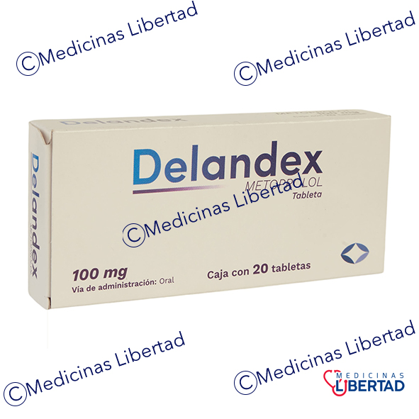 DELANDEX ( METOPROLOL ) 100 MG C/20 TABLETAS 