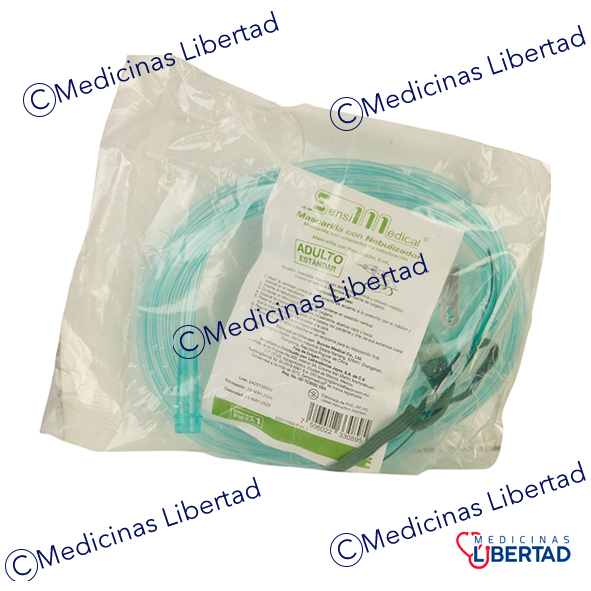 MASCARILLA CON NEBULIZADOR ADULTO SENSIMEDICAL Pieza c/1