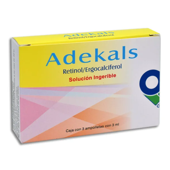 ADEKALS ( retinol/ergocalciferol ) SOL INGERIBLE C/3 