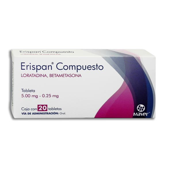 ERISPAN COMPUESTO C/20 TABLETAS 