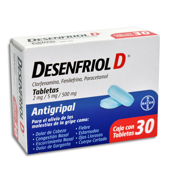DESENFRIOL D C/30 TABLETAS 