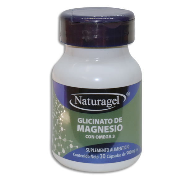GLICINATO DE MAGNESIO CON OMEGA 3 NATURAGEL C/30 CAPSULAS