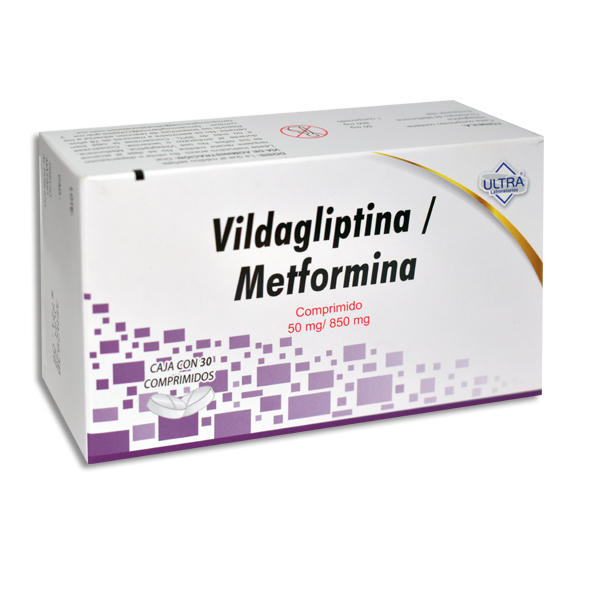 VILDAGLIPTINA/METFORMINA 50/850MG ULTRA Comprimidos c/30