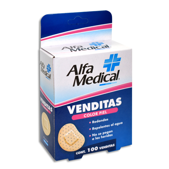 VENDITAS REDONDAS PIEL Caja c/100