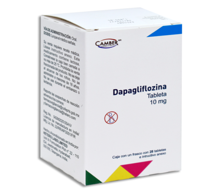 DAPAGLIFLOZINA 10MG CAMBER Tabletas c/28