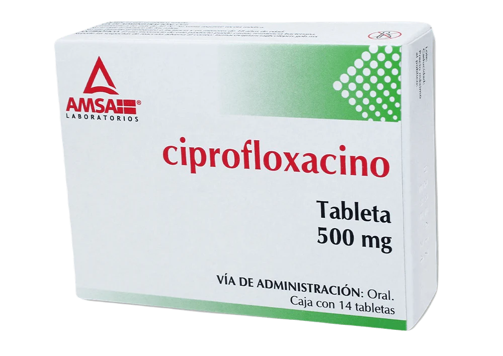 CIPROFLOXACINO 500MG AMSA TABLETAS C/14